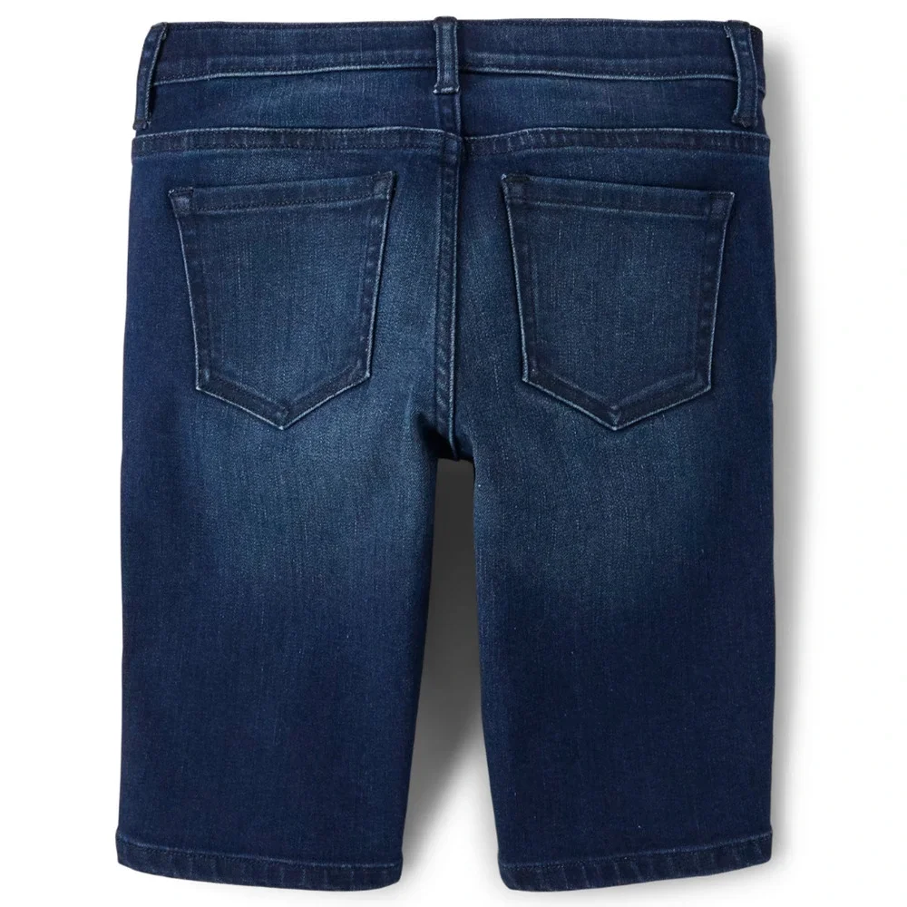 The Children’s Place Girls Denim Skimmer Shorts in Holly Wash, Size 6